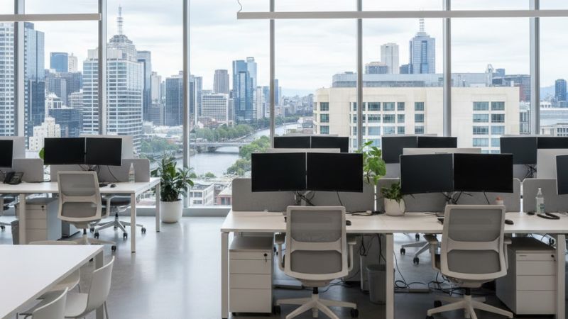 Commercial window cleaning for Melbourne office buildings