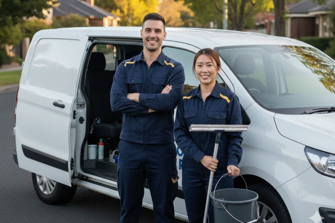 Golden Star Window Cleaning — professional Melbourne team at work